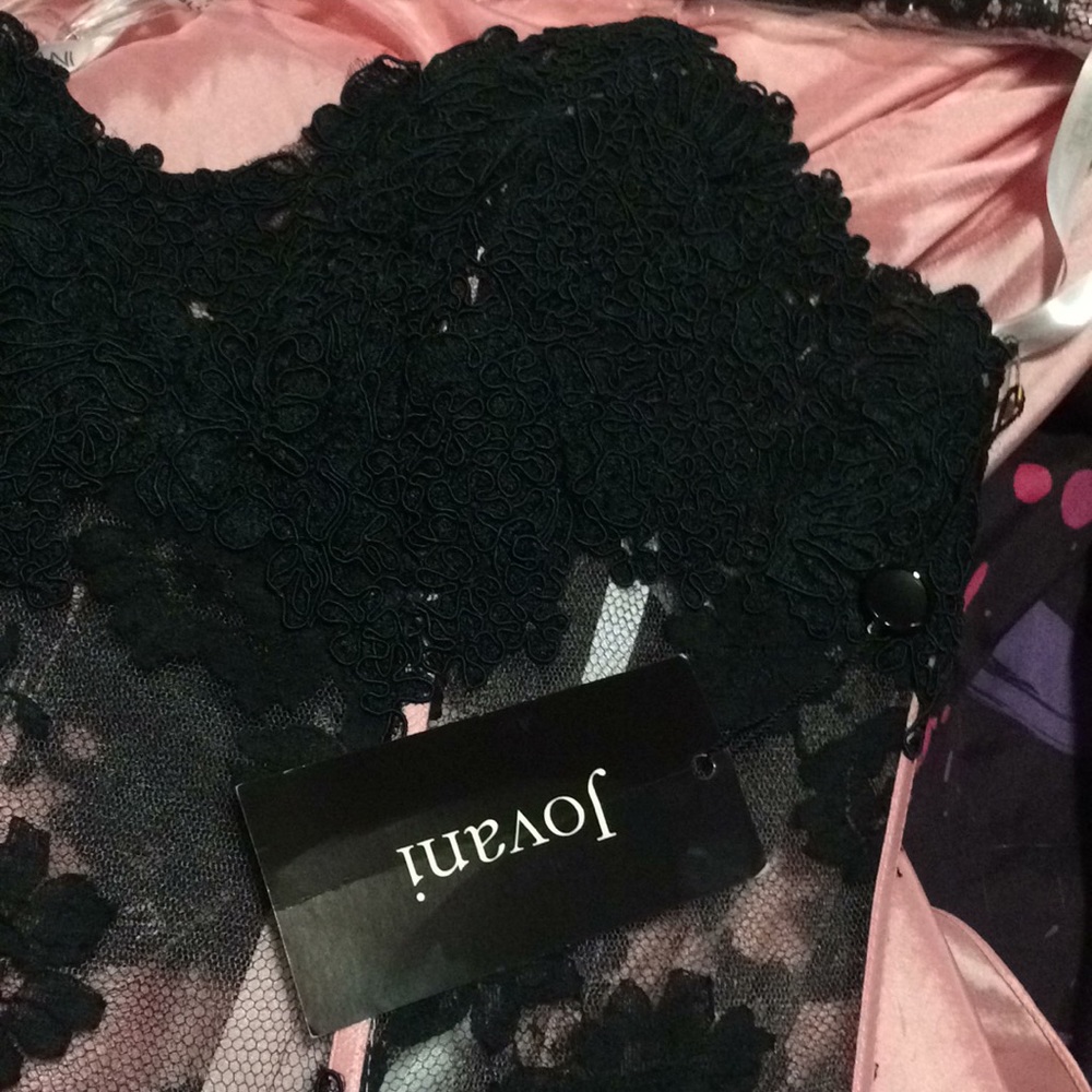 Jovani NEW pink gown with train and scarf size 10 - Picture 8 of 8